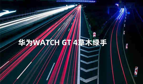 华为WATCH GT 4草木绿手表预售